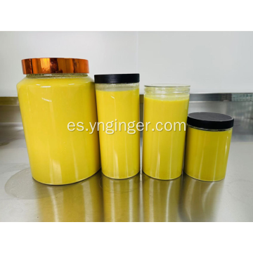 Jugo de extracto de raíz de jengibre puro orgánico